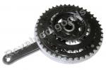 ВЕЛО КУРБЕЛ ДЕСЕН 3/42 MTB PROWHEEL ЧЕРЕН - РЕЗБА 14.0мм / 24/34/42T 170mm /ПРЕОЦЕНЕНА СТОКА - НАЛИЧИЕ НА ДРАСКОТИНИ/-2